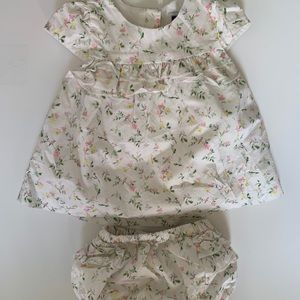 Janie & Jack Dress With Bloomers Set | Size 3-6mo